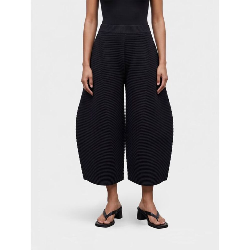 Issey Miyake Women Issey Miyake Cropped Wide-Leg Technical Jersey Trousers